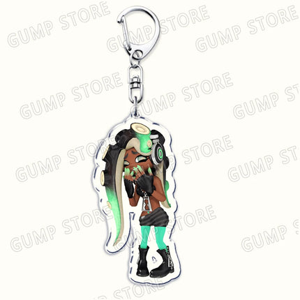 Popular Video Game Keychains for Accessories Bag Keyrings Marina Ida Inklings Pearl Houzuki Marie Octoling Jewelry Gamer Gifts