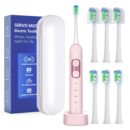 Sonic Electric Toothbrush Smart Ultrasonic Dental Teeth Whitening Rechargeable Adult Tooth Brush Sarmocare X300U with 6 Brushs