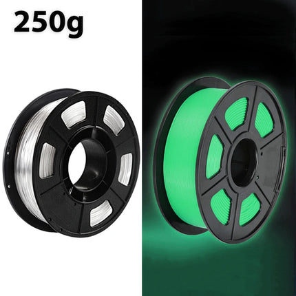 250g 500g 1Kg PETG Transparent Night Glow Blue 3D Printer Filament Consumables Material Printer 3D Printing Materials 1.75mm