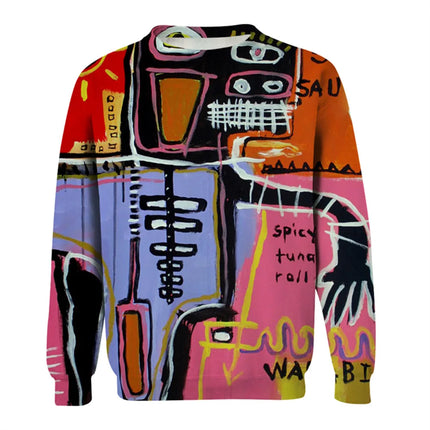 Men's Graphic Sweatshirts For Men Graffiti Pullover Long Sleeve Sweatshirt Crew Neck Fashion Daily Casual Holiday Vacation New