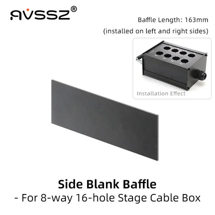 Multi-channel Al alloy Cable Blank Cable Box 16/24/32 Channels for Stage Mobile Audio XLR Male Female Audio Signal Cablebox hole