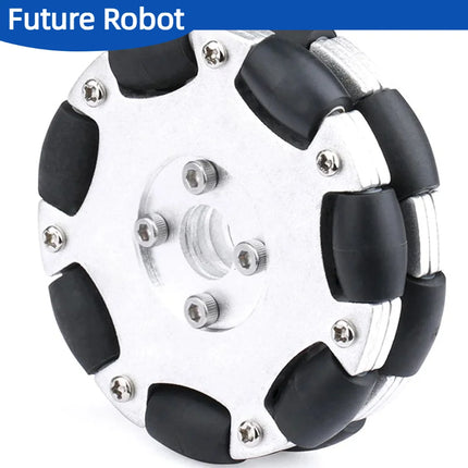 58mm 82mm Aluminum Alloy Omni Wheel 12Kg 15Kg Load Plastics or Metal Wheel ROS Programmable Platform Omnidirectional Sport Wheel