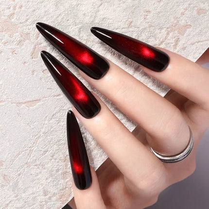 Cat Eye Enamel Ruby Glass Beads Nail Polish 9-Color Pop Cat Eye Enamel Solid Color Nail Polish Nail beauty Not Easy To Fade
