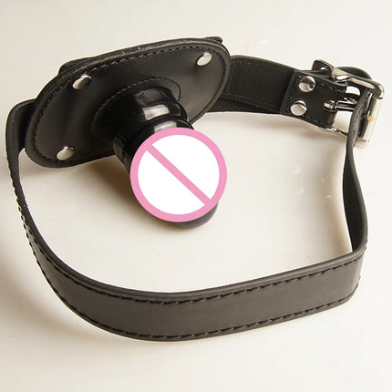 Silicone Dildo Penis Mouth Gag Insertable,Slave Ball Gags Deepthroat Bondage Restraints,Sex Toys for Couples,Adult Games