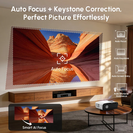 new 4k projector Auto Focus Daylight Projector 2.4+5G wifi bluetooth TOF Dust-proof movie video Android 14 Google TV projectors