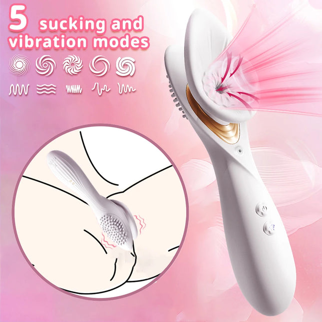 Powerful Sucking Vibrator for Women Sucker Clitoris Stimulator Female Masturbator Nipple Vacuum Vibrating Adults Sex Toys Goods