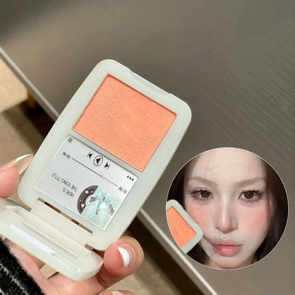 Matte Blusher Palette Soft Silky Cheek Natural Facial Rouge Plate Mashed Potato Lasting Nude Low Saturation Powder Blusher Disk