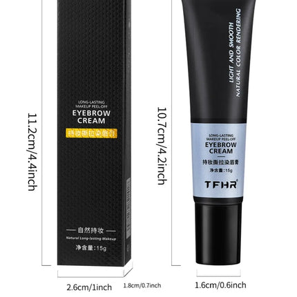 1Pc Eyebrow Gel Make Up Semi-permanent Waterproof Colors Sweat-proof Film Forming Dye Eyebrow Cream Tints Cosmetics Long-lasting