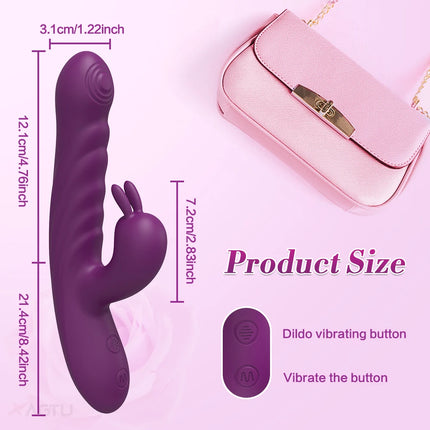 Rabbit VIbrator for Women Thrusting G-Spot Vagina Vibrator Female Masturbator Vibrating Clitoris Stimulator Sex Toy for Women