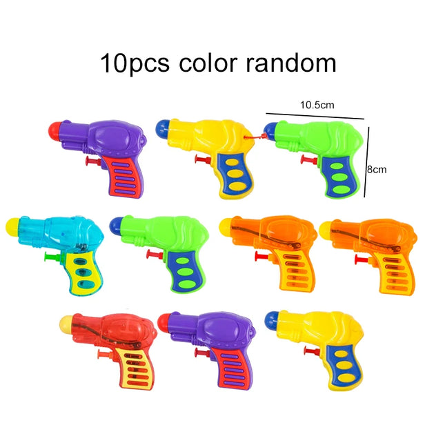 2/5/10pcs Mini Water Gun Children Toys Portable Summer Outdoor Transparent Color Press Type Mini Water Gun Beach Water Toys TMZ