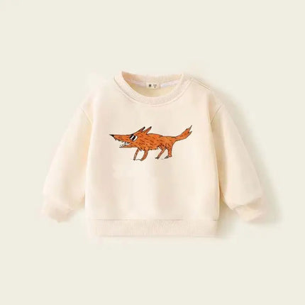 Winter Kids Sweatshirts Plus Velvet Children Pullover 2024 Warm Boy T-shirts Cartoon Girls Fleece Hoodies Baby Outerwear Clothes