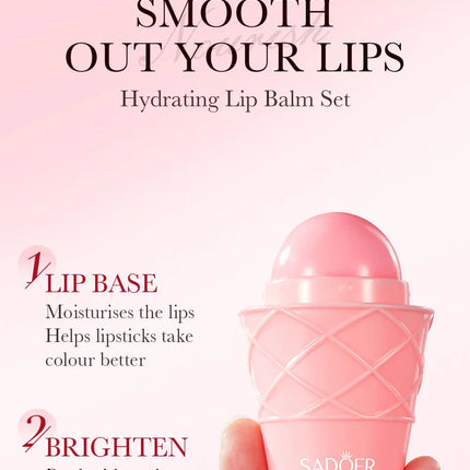 SADOER Avocado Moisturizing Lip Balm Honey Strawberry Anti Chap Lipstick Hydrating Repair Nourishing Lips Skin Care Products