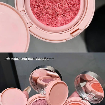 Gege Bear 3 Colors Matte Cream-Textured Cushion Blush with Puff,  Powder-free, Smooth Application, Create  Flawless Daily Makeup