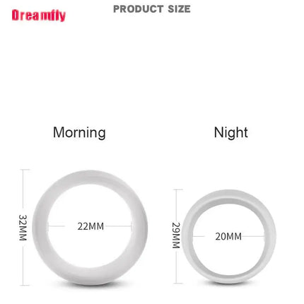 2PCS Silicone Male Foreskin Corrector Resistance Ring Delay Ejaculation Penis Rings Sex Toys for Men Daily/Night Cock Ring