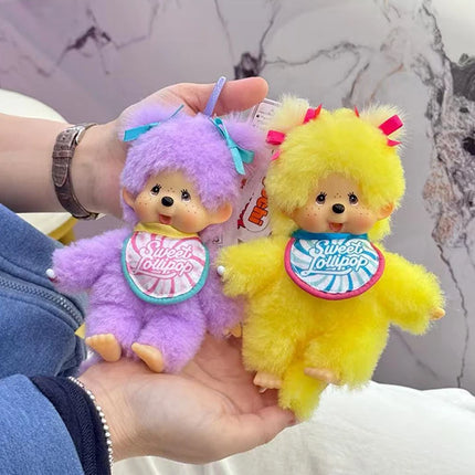 Monchhichi Plush Keychain Bag Hanging Accessories Kawaii Keychains Monkiki Doll Hanging Pendants Collection Birthday Gift モンチッチ