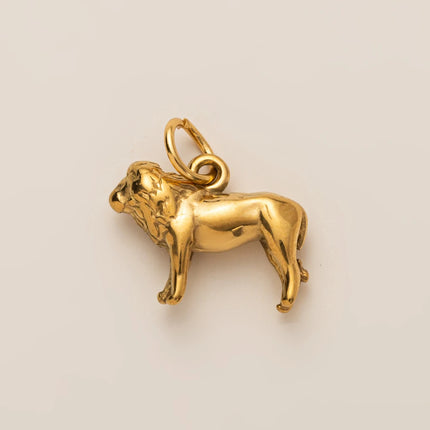 Animal Series Pendant Stainless Steel DIY Small Pendant Vacuum Plated 18K Gold Color-Preserving Accessory in Furnace