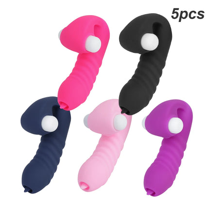 Strapon Finger Sleeve Vibrators For Women Clitoris Stimulator Vaginal Licks Anal Plug Female Masturbator Sex Toys Couples Erotic