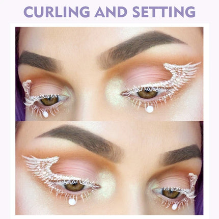 2pcs Long and Curling White Mascara, Water-resistant and Sweat-proof, with No Clumping or Smudging on The Lashes.