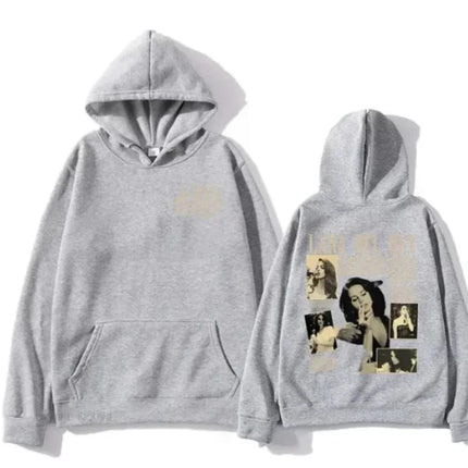 Lana Del Rey Singer's Casual Hoodie Unisex Harajuku Style Long Sleeve Sweatshirt Printed Street Trendy Sweater