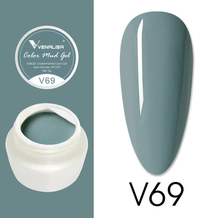 VENALISA Color Mud Gel Pure DIY Nail Art Design UV Gel Polish Professional Manicure Varnishes for Quality Artistry