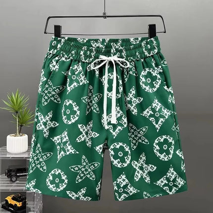 Men Summer Luxury Floral Beach Shorts Quick Dry Casual Boardshort Fashion Designer  Swim Outdoor Sports Vacation Short Pants