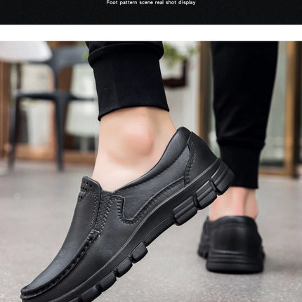 Hotel Kitchen Non-slip Oil-resistant Chef's Shoes Casual Flat Work Safe Men's Shoes Breathable Comfortable Slip on Plus Size 48
