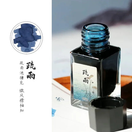 MAJOHN 18/50ml Fountain Pen Ink Cartridge Refill Various Color Glass Bottled Fountain Pen Ink Stationery Office School Supplies