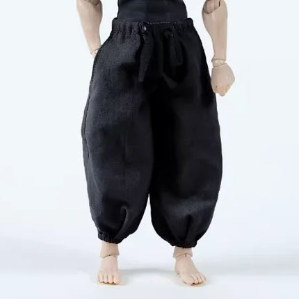 1/12 Scale Male Soldier Tight Black T-shirt Grey Loose Pants Clothes Model Fit 6 inch Romankey X COWL Action Figure Body
