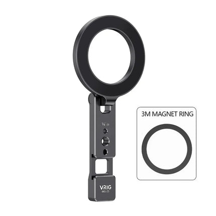 Magnetic Phone Holder Stand MagSafe Cold Shoe Tripod Mount w 1/4 Screw for iPhone Android Phone Desktop Live Streaming Vlog