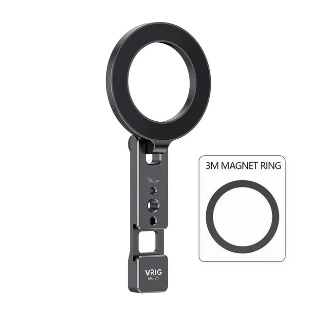 Magnetic Phone Holder Stand MagSafe Cold Shoe Tripod Mount with 1/4 Screw for iPhone Android Phone Desktop Live Streaming Vlog