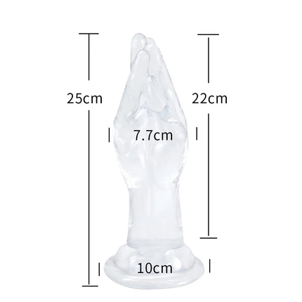 4 Sizes Huge Hands Finger Anal Plug Clear Arm Anus Prostate Massage Big Butt Plug G Spot Masturbation Gay Sex Toys For Women Men