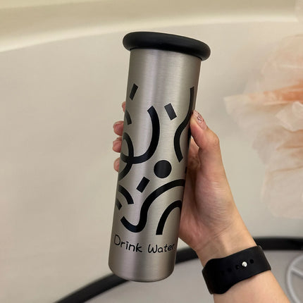 316 Stainless Steel Insulated Cup Cute Mushroom Lid Slim Portable Mug with Adorable Prints Wide Mouth Water Coffee Cup