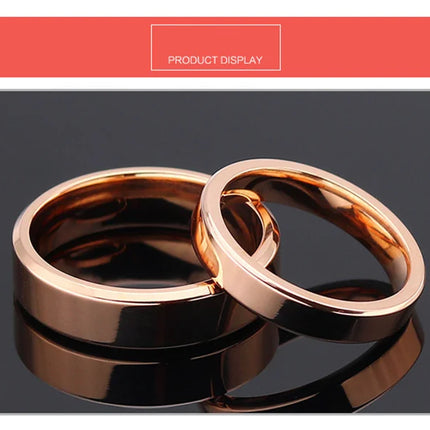 4mm 6mm 8mm Wide Stainless Steel Rings High Polished 2020 New Fashion Classic And Generous For Men's And Women's Ring Jewelry Gi