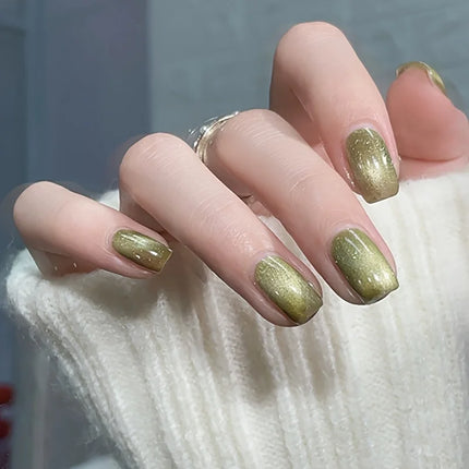 S138 Neon Sky - 10ml No - bake Cat's Eye Nail Polish. It dries quickly and lasts long. With a mysterious and deep main color