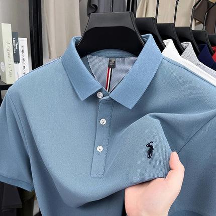 Luxury brand short sleeve polo shirt, exquisite pony embroidery, summer new breathable T-shirt, new fashion Paul men's wear