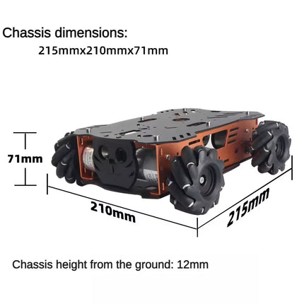 8-20Kg Load RC Tank Smart Mecanum Wheel Robot Car For Arduino Robot DIY Kit With 12V Encoder Motor Ps2 Handle Project Starter