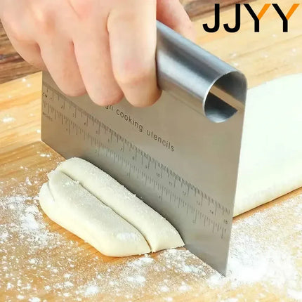Multipurpose Stainless Steel Cake Scraper Dough Cutter Vegetable Slicer Fondant Cream Spatula DIY Baking Decoration Tool