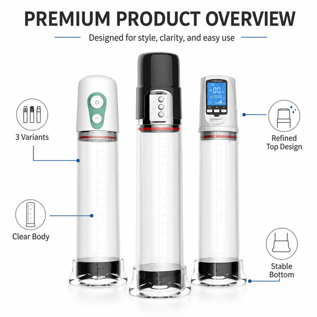 Automatic Penis Pump Suction Vacuum Male Masturbation Penis Extender Dick Erection Enhancement Trainer Adult Sex Toys