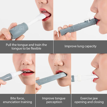 Chewing Teether Tube for Adult Kids Speech Therapy Autism Sensory Rehabilitation Lower jaw Tongue Muscle Trainer Talk Tools