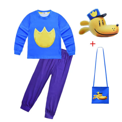Dog Man Children's Clothes Kids Evil Petey Cat Dogman Cosplay Costume Baby Girls Homewear Boys Nightwear Pajamas Girls Pyjamas