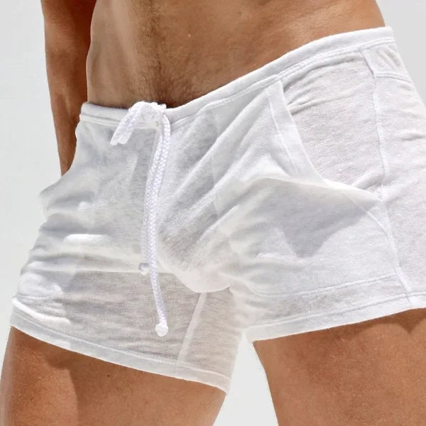 Summer Street Hip-hop Personality Interesting Printed Men Sports Pants New Selling White Breathable Casual Lace-up Men's Shorts