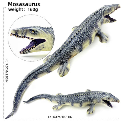 Jurassic Dinosaurs World Prehistoric Mosasaur Pterosaur Simulation Animals Model Action Figures PVC Toy For Kids Boy Gift