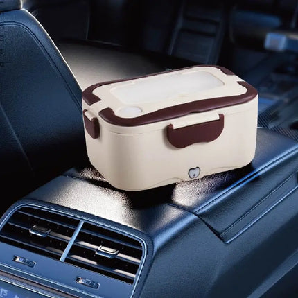 1.5L 45W Electric Lunch Box Food Warmer Portable Food Heater for Car Or Home - Leak Proof 304 Stainless Steel Liner 12V/24V