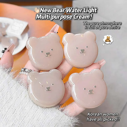 Little Bear Water Light Multi Purpose Cream Korean Makeup Milk Pink Purple Blush Brighten Face Rubores Rouge Juice Cute Makeup