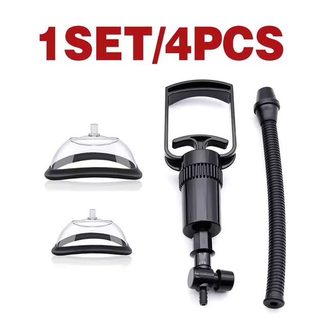Manual Pussy Pump Vagina Clitoris Sucker Adult Sex Toy Manual Women Breast Massage Nipple Stimulator Enlarge Vacuum Pump Cover