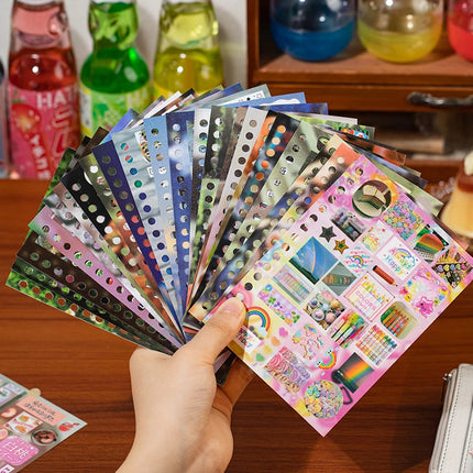 TIANZI 20/40 Pcs Retro Japanese Stationery Die Cut Stickers Book Cartoon Decorative for Handmade Scrapbooking Journal Supplies