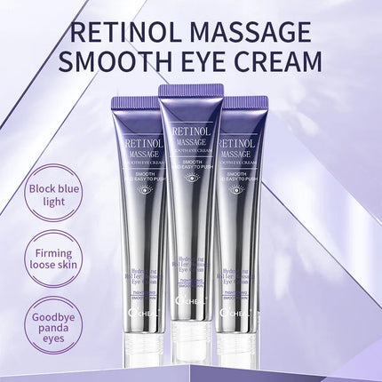 Anti-Wrinkle Eye Cream with Roller Ball Quick Drying Hydrating Hyaluronic Acid Refreshing Eye Serum Fades Fine Line Instant Eye