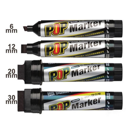 POP Waterproof Paint Permanent Sketch Graffiti Refillable Markers Pen Drawing Poster Manga Office School Art Stationery Supplies