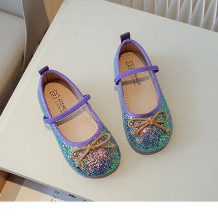 Glitter Little Mermaid Princess Shoes for Girls Stylish Evening Dress Shoes Girl Bling Birthday Wedding Party Shoes Kids