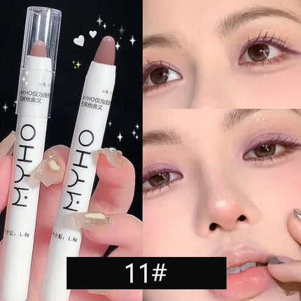 Matte Pearl White Eyeliner Pencil Lying Silkworm Eye Head Brightening Highlight Eyeshadow Stick Glitter Dazzling Effect Makeup